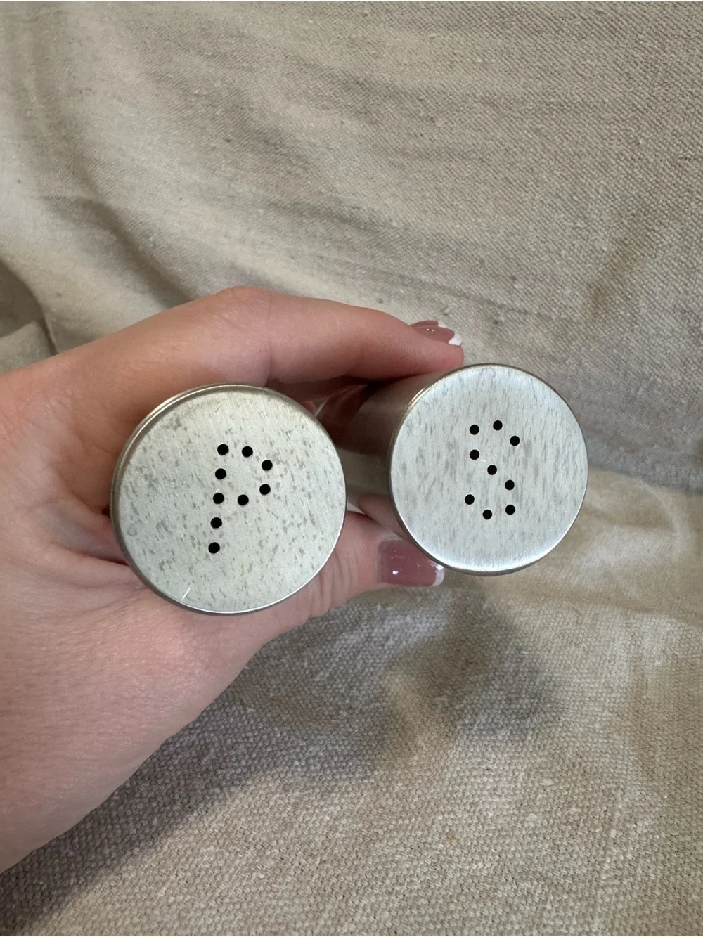 IKEA Plats Stainless Steel Salt & Pepper Shakers Set
